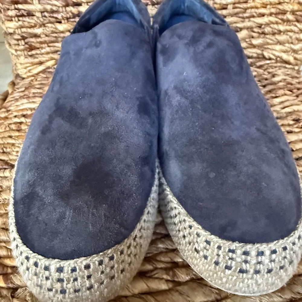 Women’s Vionic Wilden Black Suede Slip-On Platform Espadrille Loafers